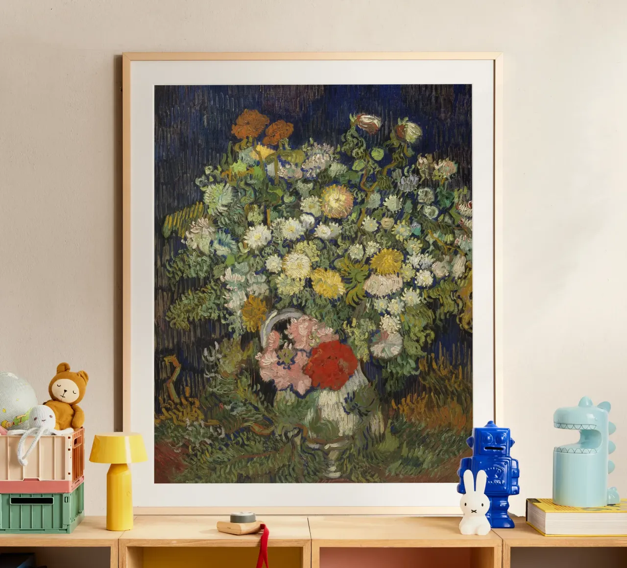 Vincent Van Gogh - Bouquet of Flowers in a Vase poster by Timeless Artworks