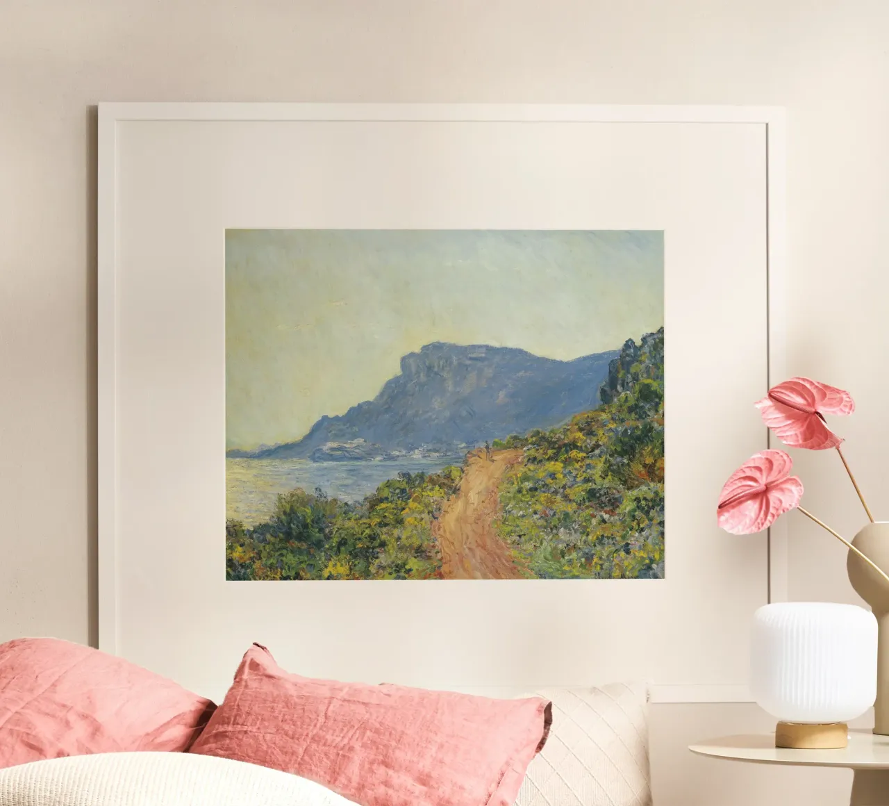 Claude Monet - La Corniche near Monaco poster da Timeless Artworks