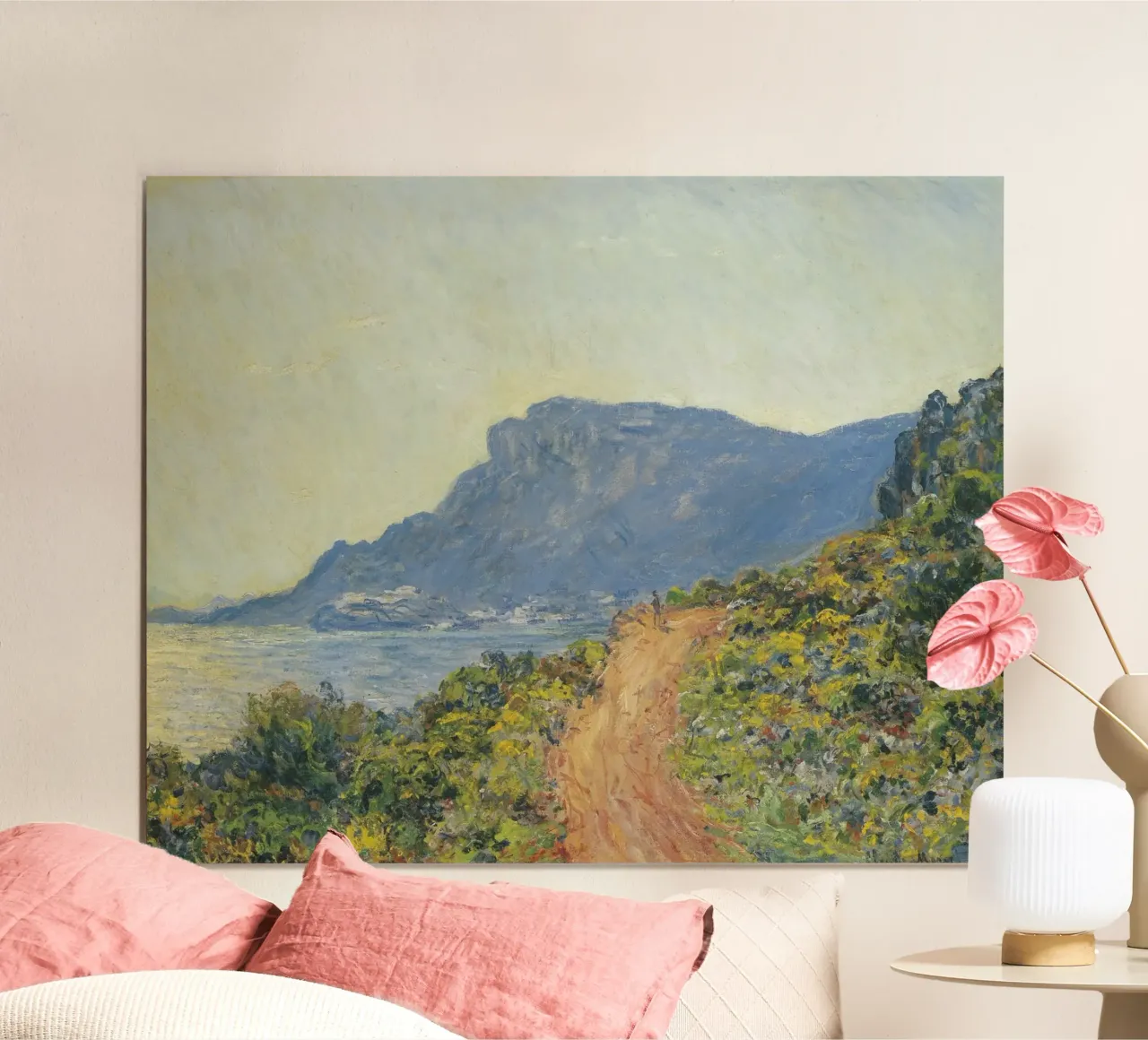 Claude Monet - La Corniche near Monaco poster da Timeless Artworks