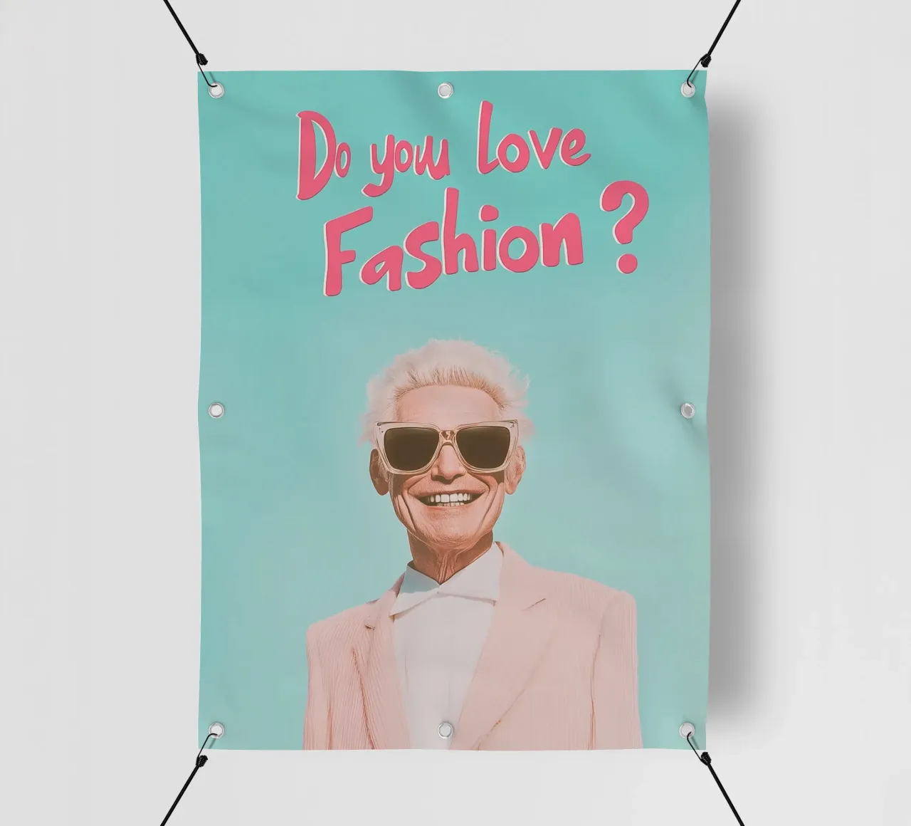Nonno con stile Vogue telo in pvc da Carinaprint