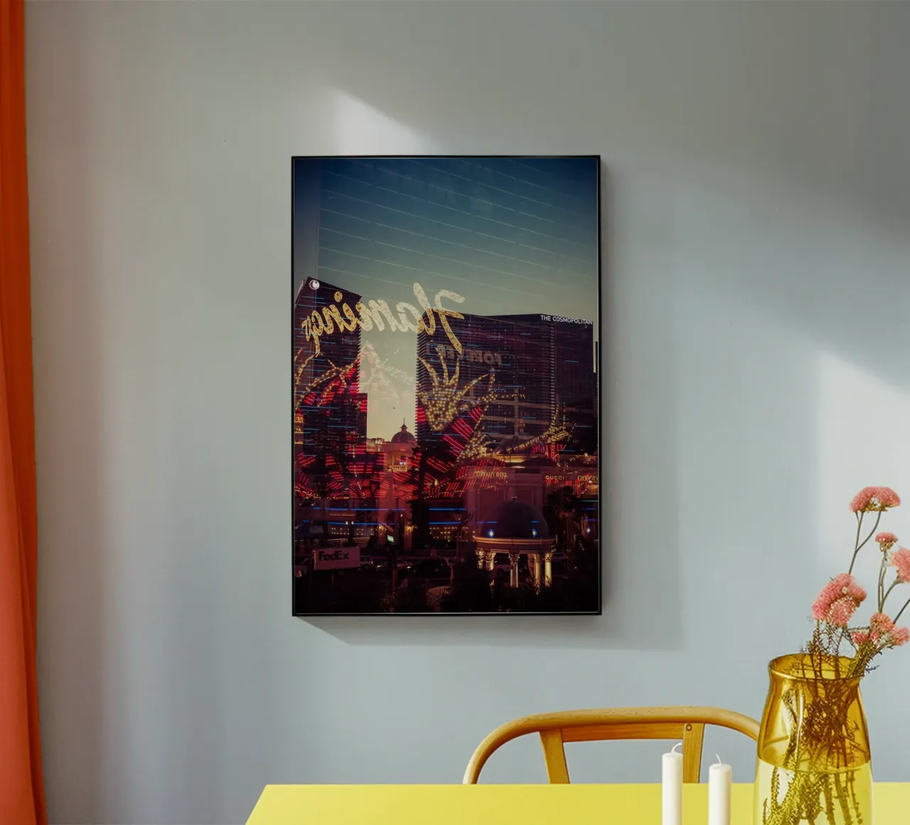 Vegas plexiglass da Flo Klein