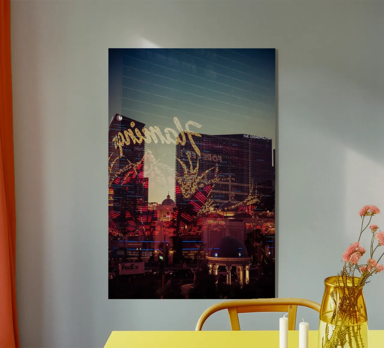 Vegas plexiglass da Flo Klein