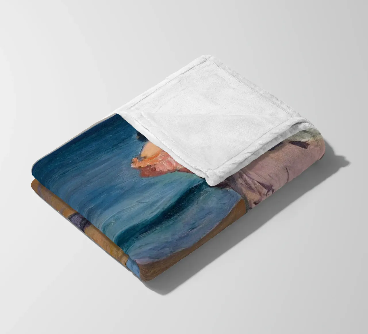 Joaquín Sorolla - Fischerin mit ihrem Sohn Fleecedecke von Timeless Artworks