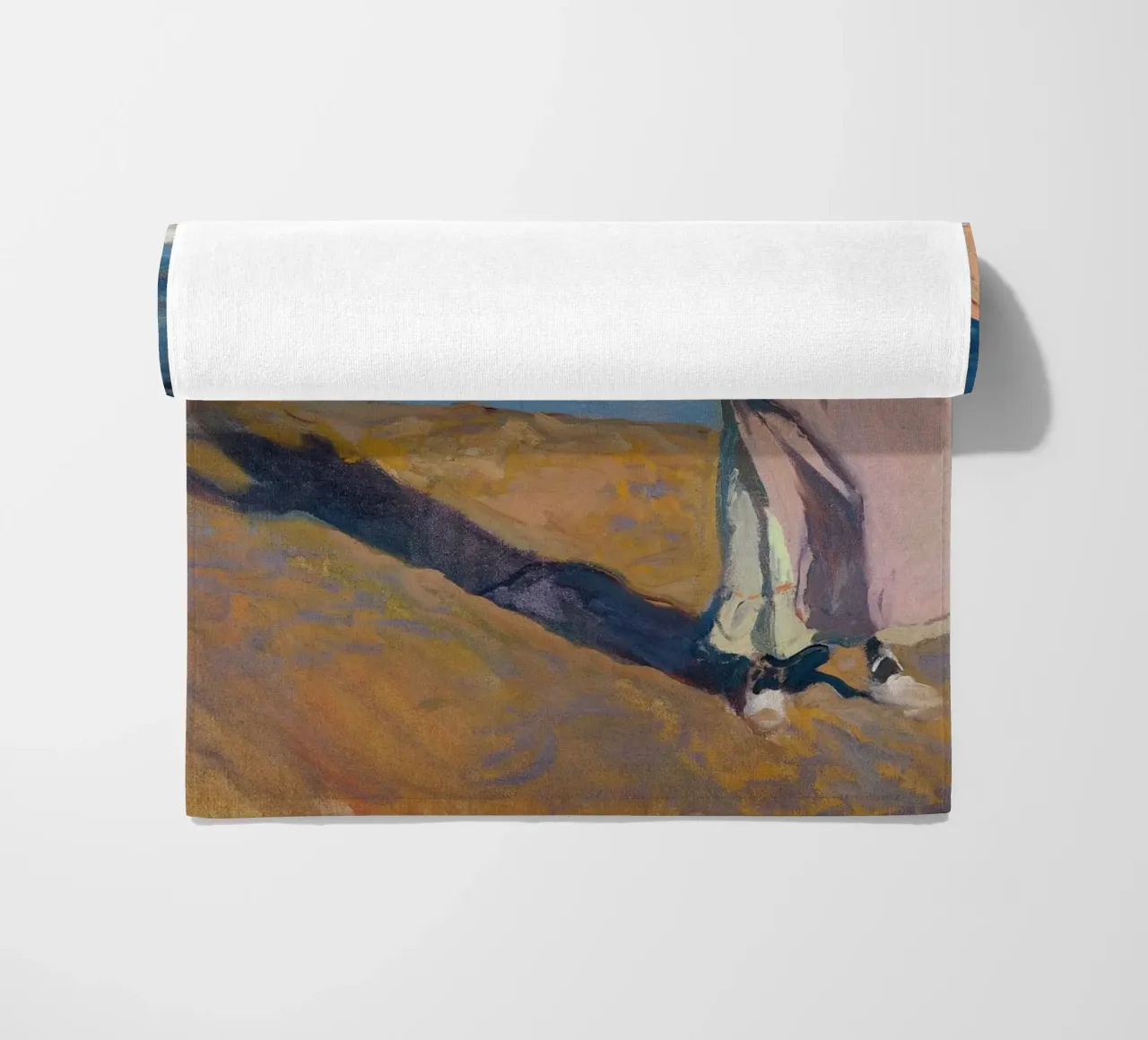 Joaquín Sorolla - Fisherwomen with her son beach towel by Timeless Artworks
