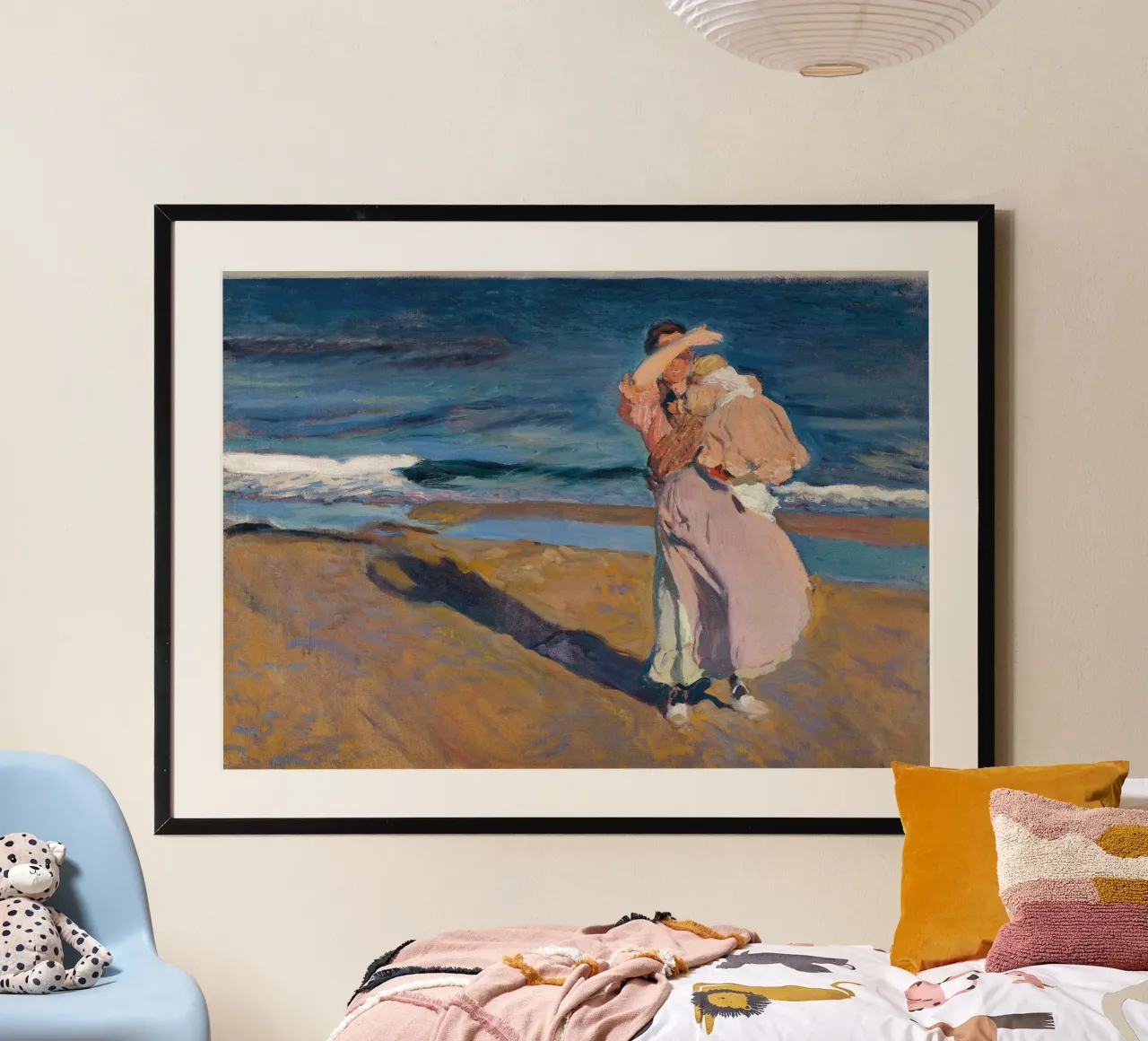 Joaquín Sorolla - Fischerin mit ihrem Sohn Hahnemühle von Timeless Artworks
