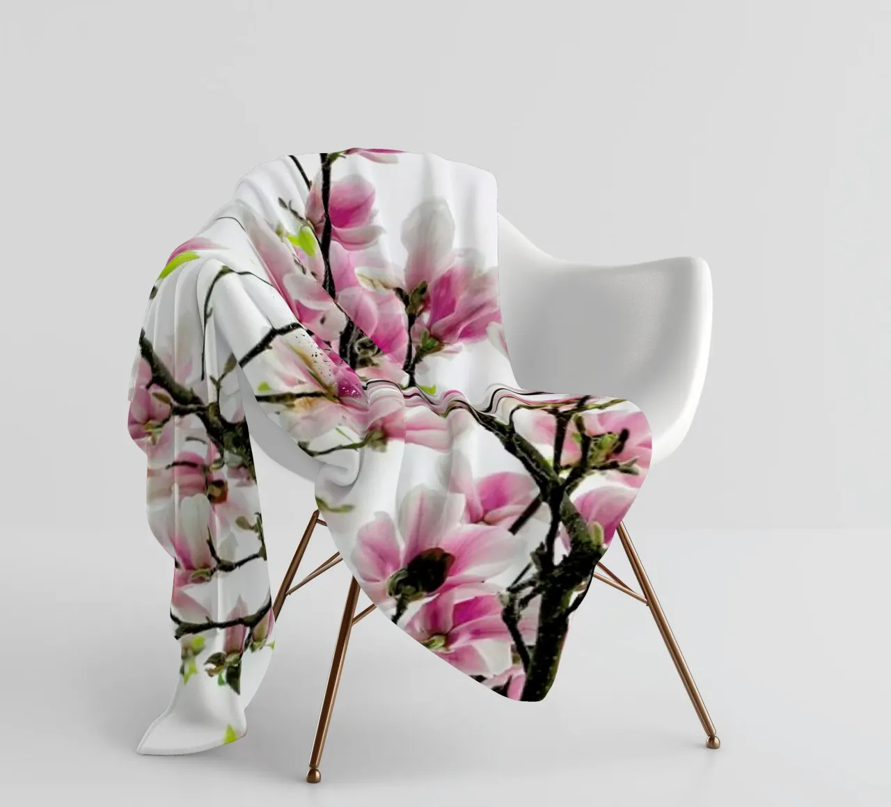 Magnolia Pink 2 plaid polaire de Curious Collections by Marielle Leenders