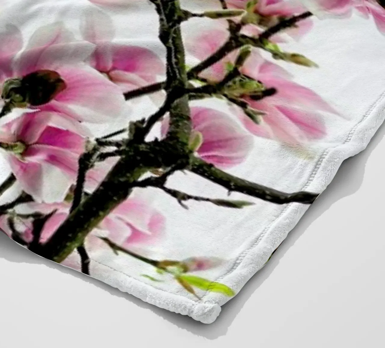 Magnolia Pink 2 plaid polaire de Curious Collections by Marielle Leenders