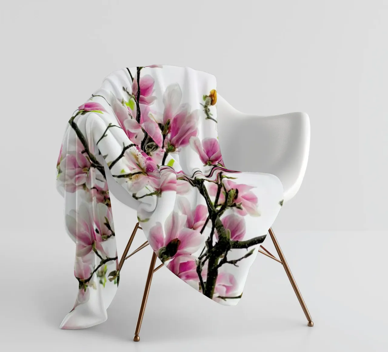 Magnolia Pink 2 plaid polaire de Curious Collections by Marielle Leenders