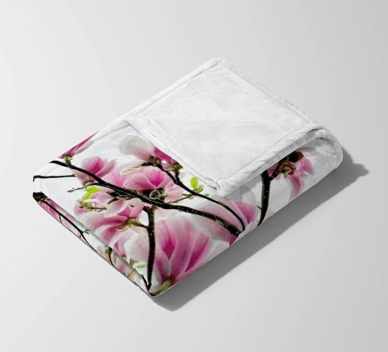 Magnolia Pink 2 plaid polaire de Curious Collections by Marielle Leenders