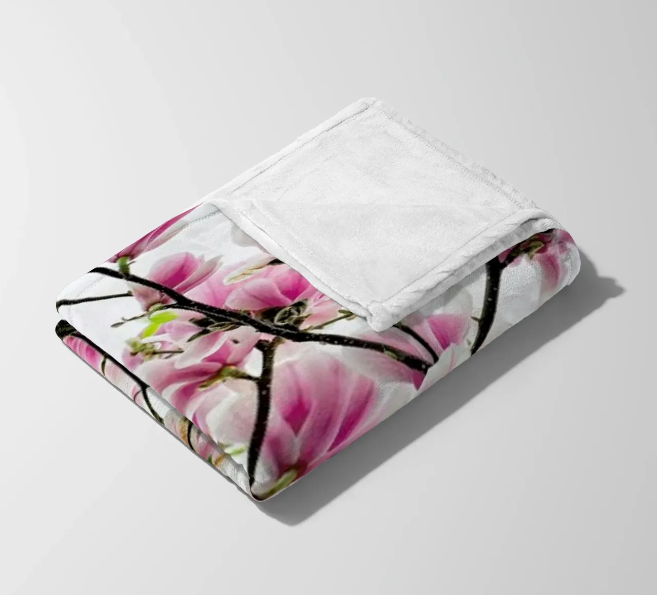 Magnolia Pink 2 plaid polaire de Curious Collections by Marielle Leenders