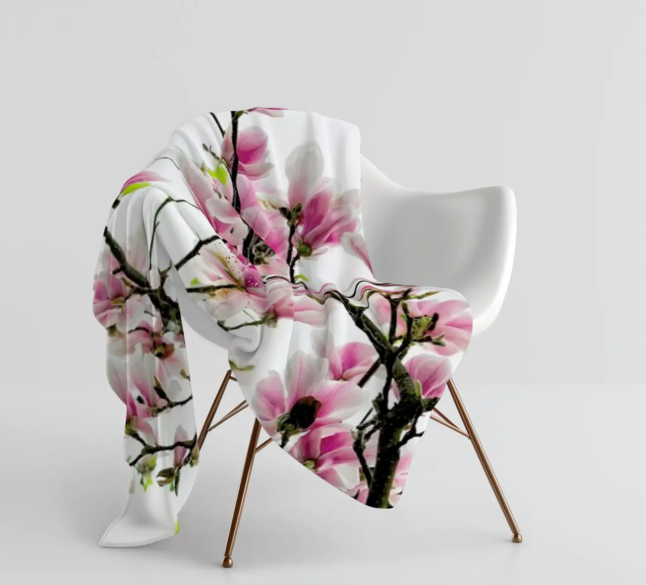 Magnolia Pink 2 plaid polaire de Curious Collections by Marielle Leenders