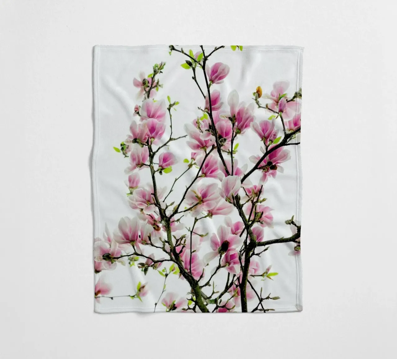 Magnolia Pink 2 plaid polaire de Curious Collections by Marielle Leenders