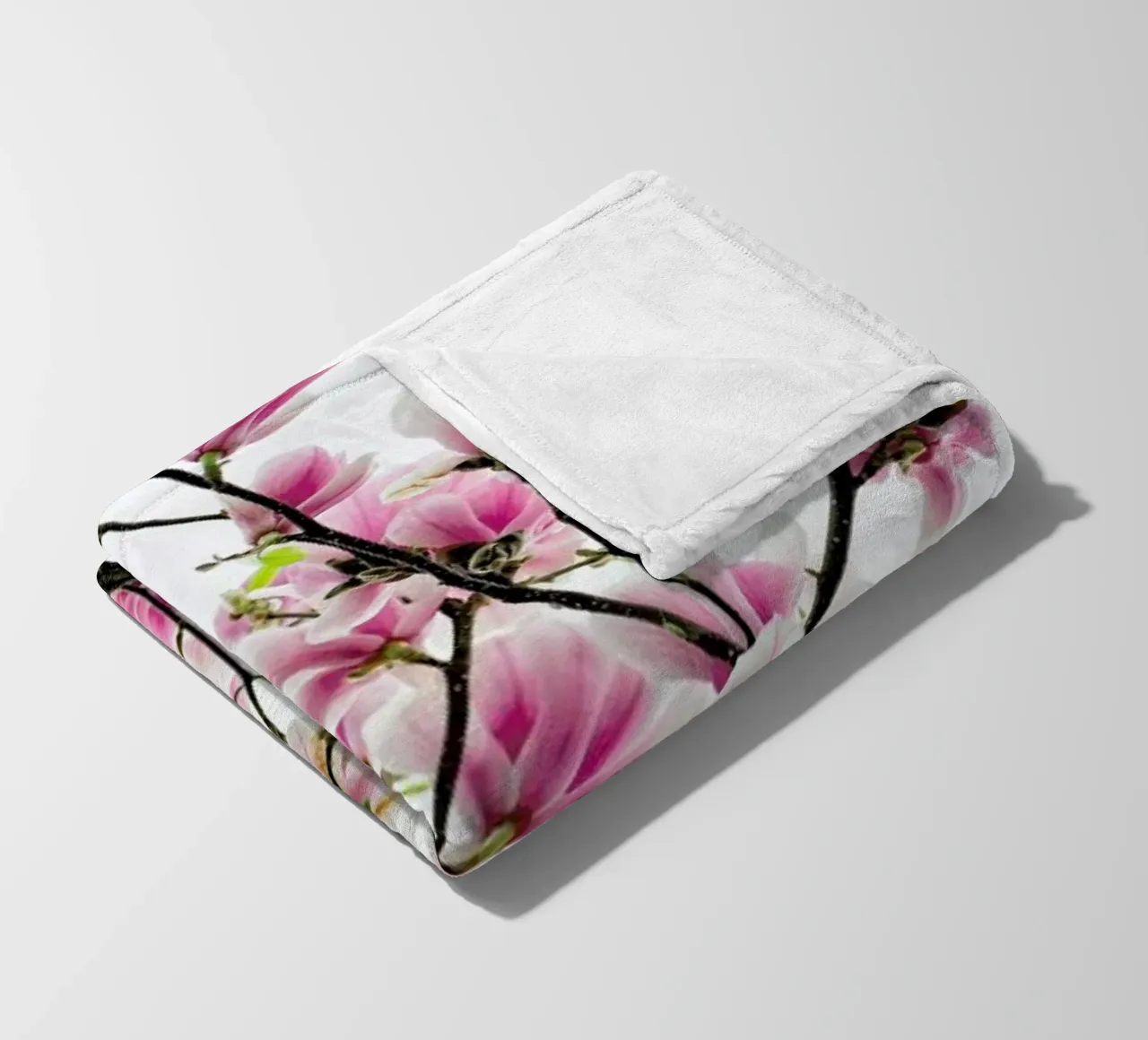 Magnolia Pink 2 plaid polaire de Curious Collections by Marielle Leenders