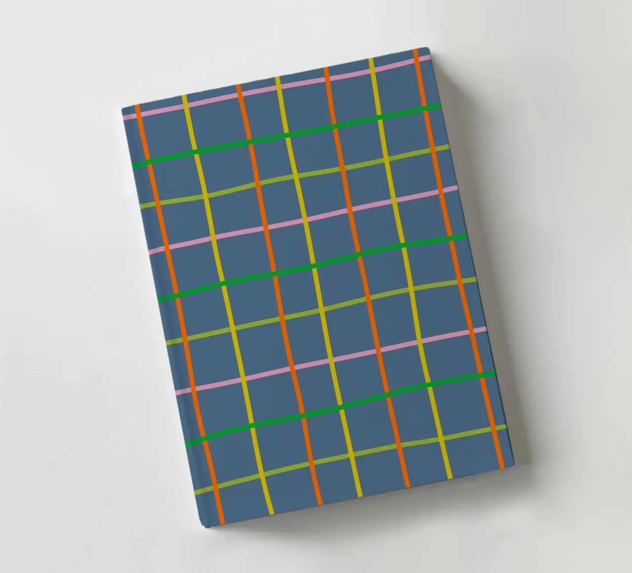 Blue check notebook by GigiRosado