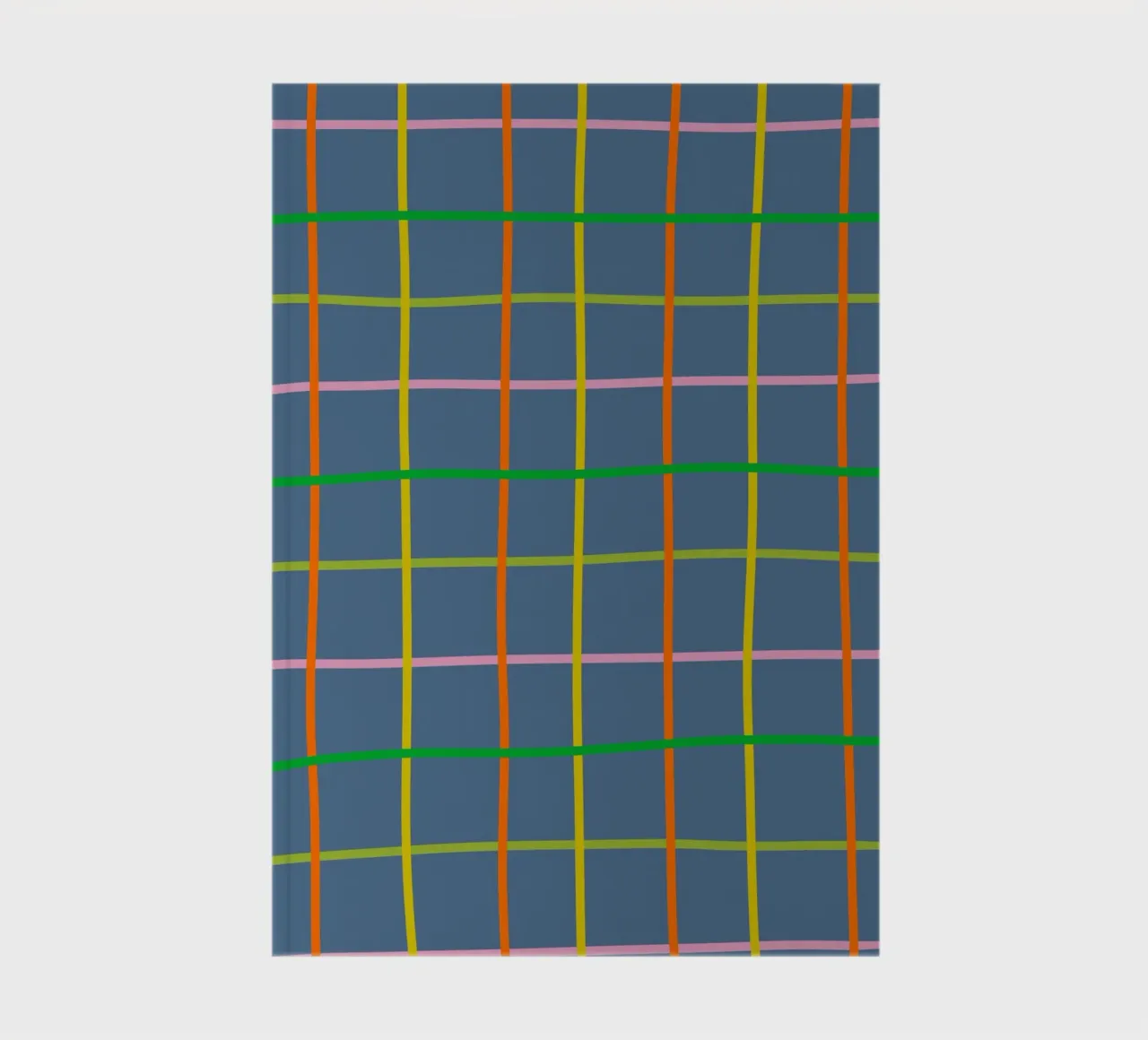 Blue check notebook by GigiRosado