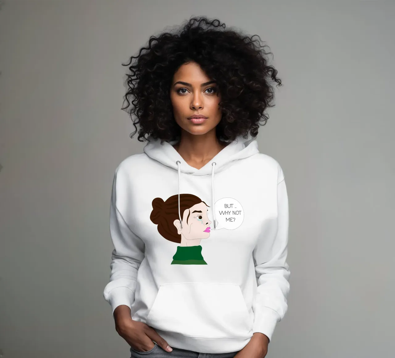 But Why Not Me? felpa con cappuccio da Antonitsa