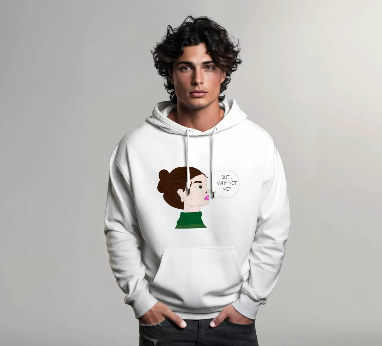 But Why Not Me? felpa con cappuccio da Antonitsa