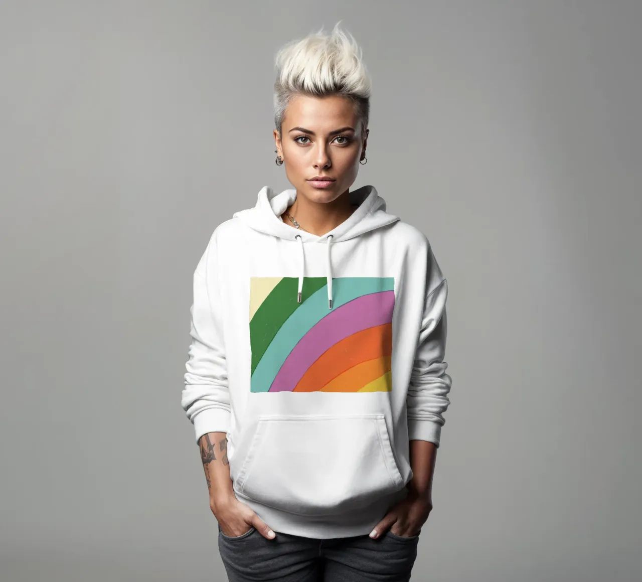 Rainbow felpa con cappuccio da GigiRosado