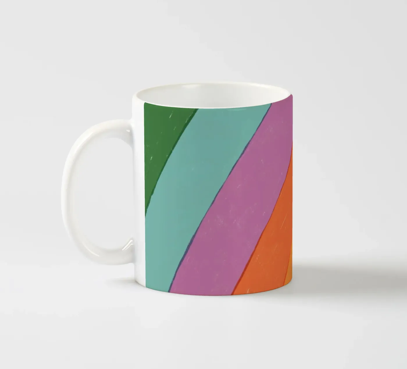 Rainbow ceramic mug by GigiRosado