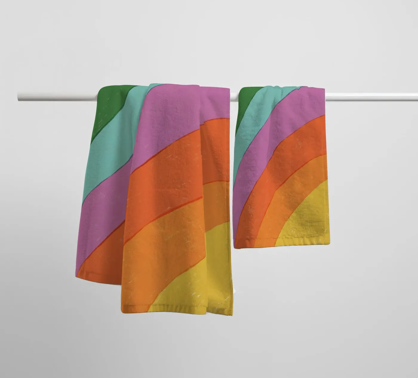 Rainbow towel by GigiRosado