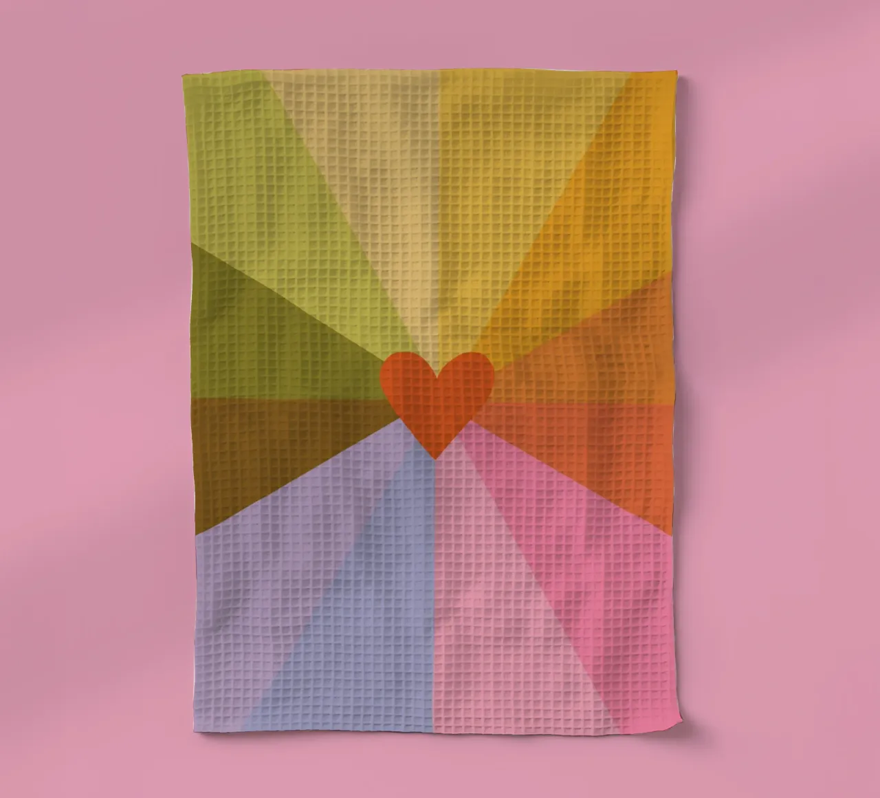 Rainbow heart canovaccio da cucina da GigiRosado