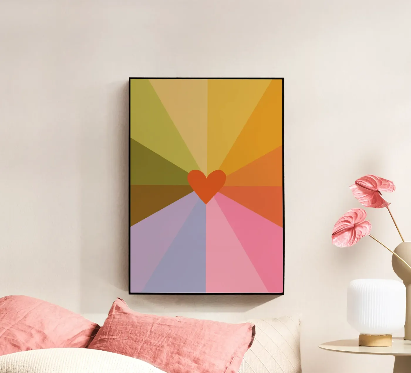 Rainbow heart acryl van GigiRosado