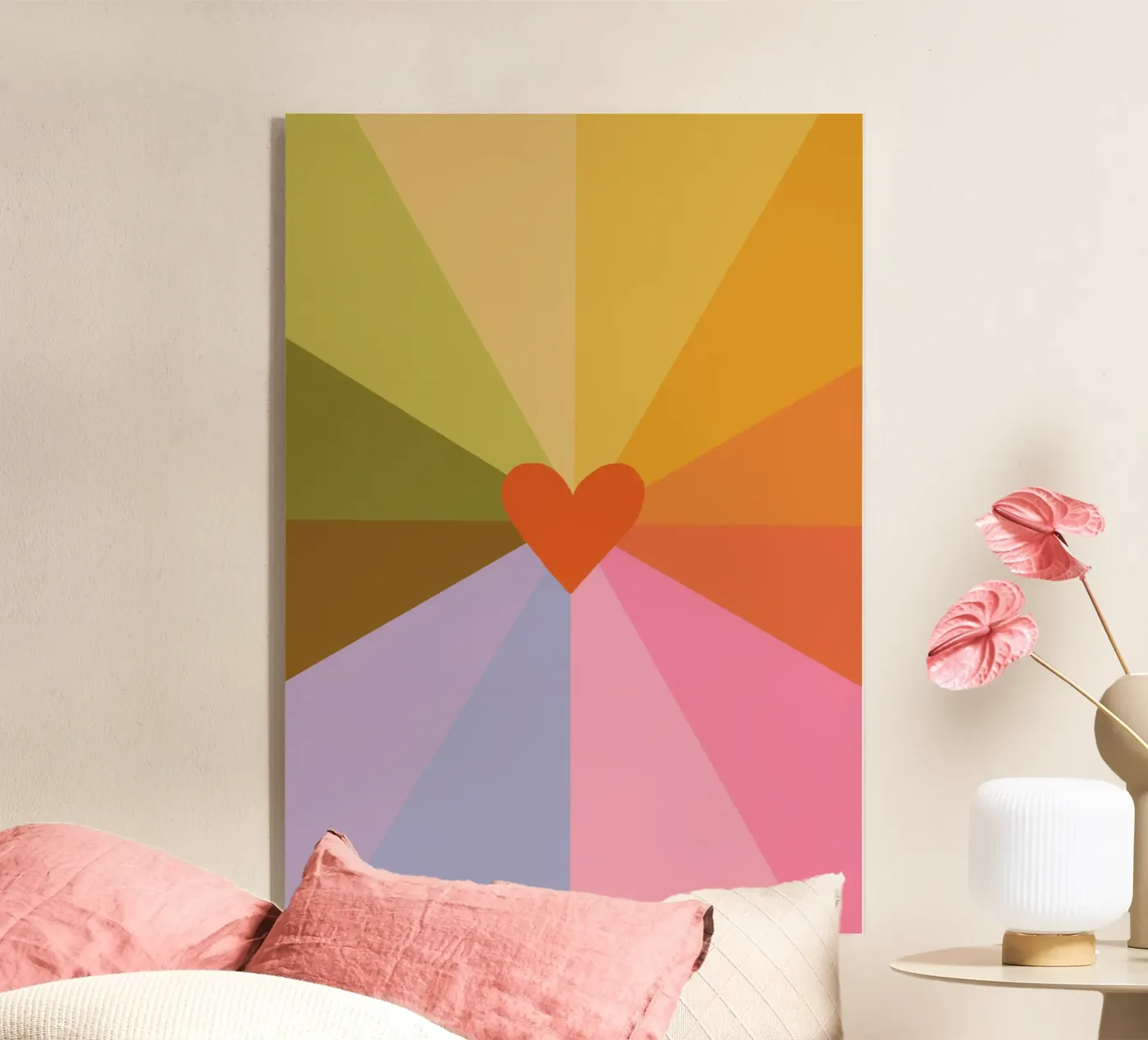 Rainbow heart acryl van GigiRosado