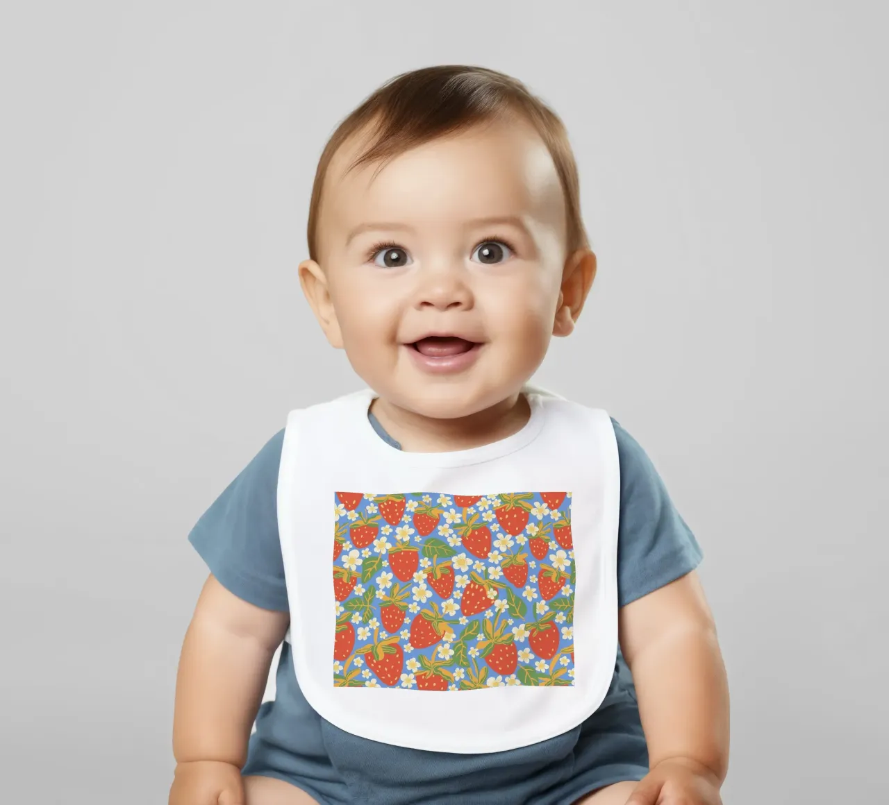 Strawberry garden baby slabbetje van GigiRosado