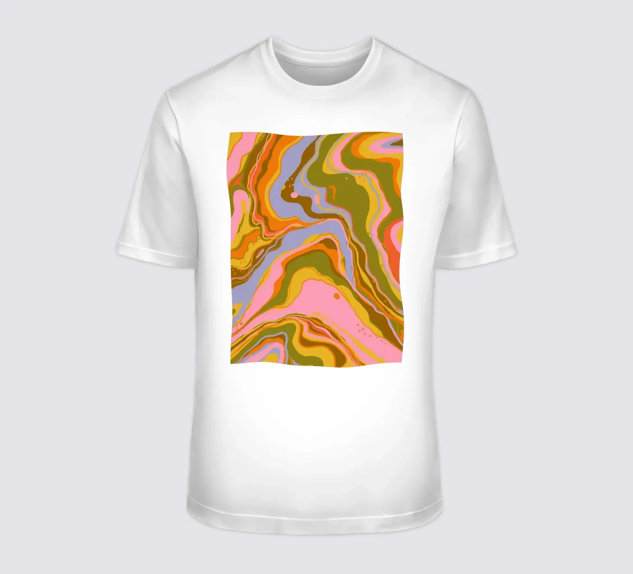 Liquid marble t-shirt by GigiRosado