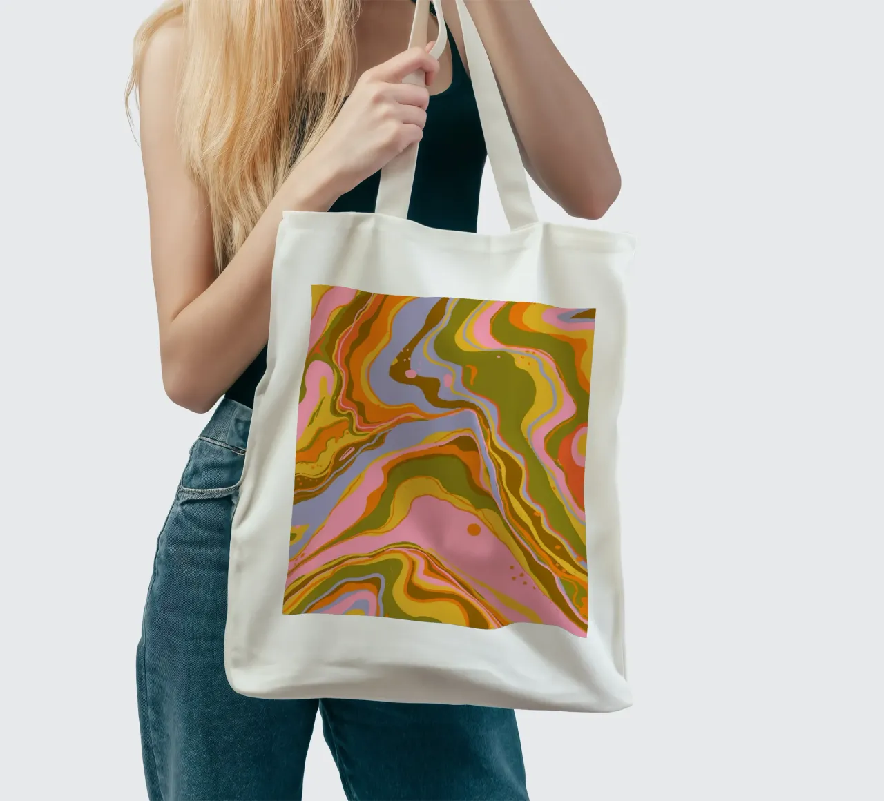 Liquid marble tote bag de GigiRosado