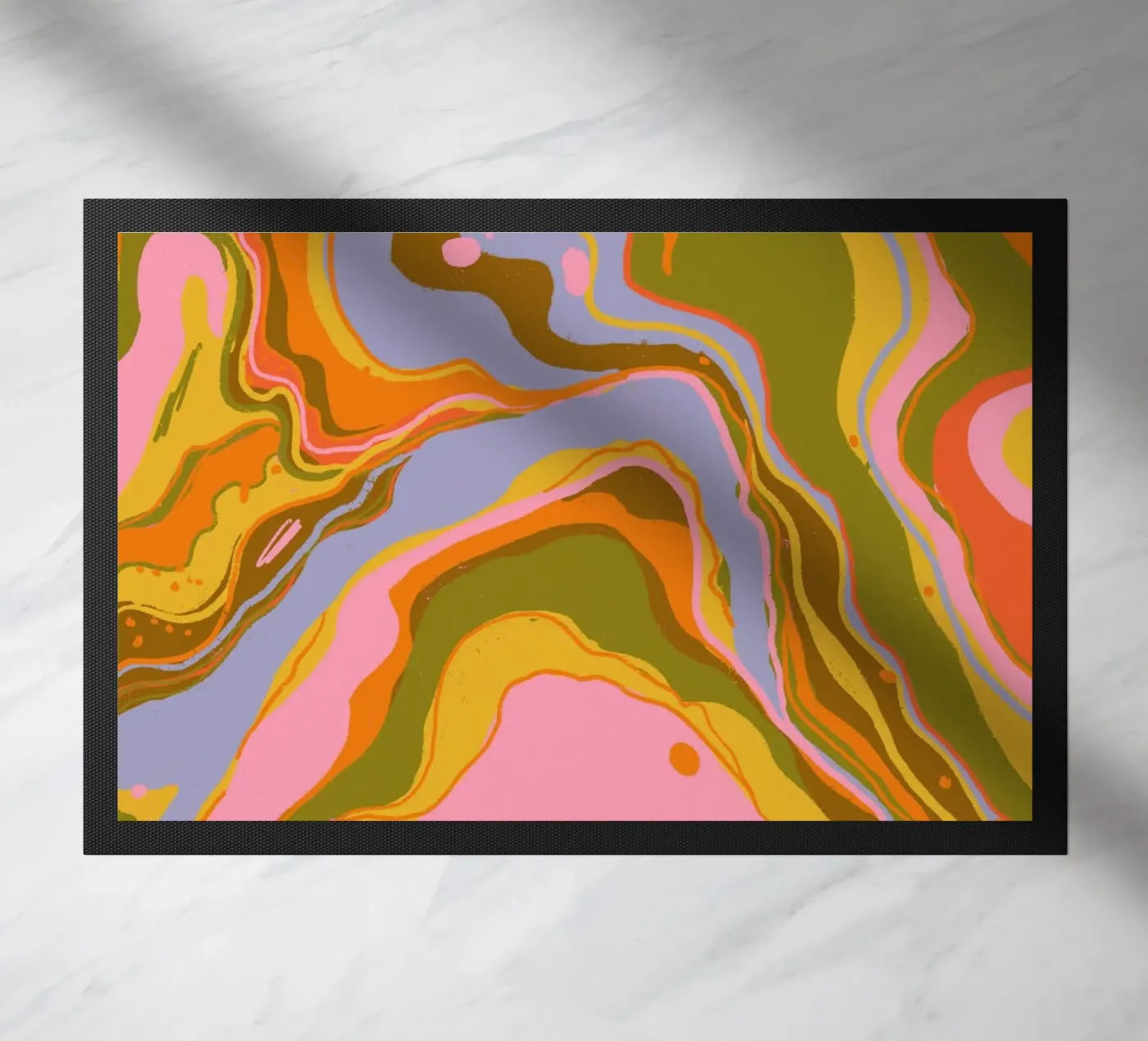 Liquid marble doormat by GigiRosado