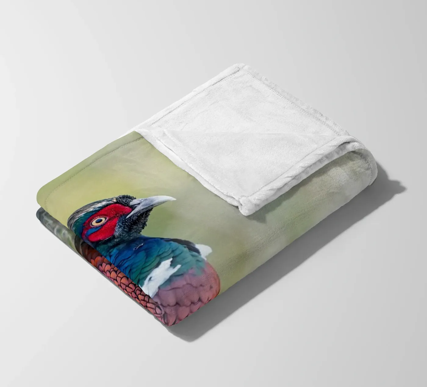 Pheasant fleece blanket by Tom's Wildlife