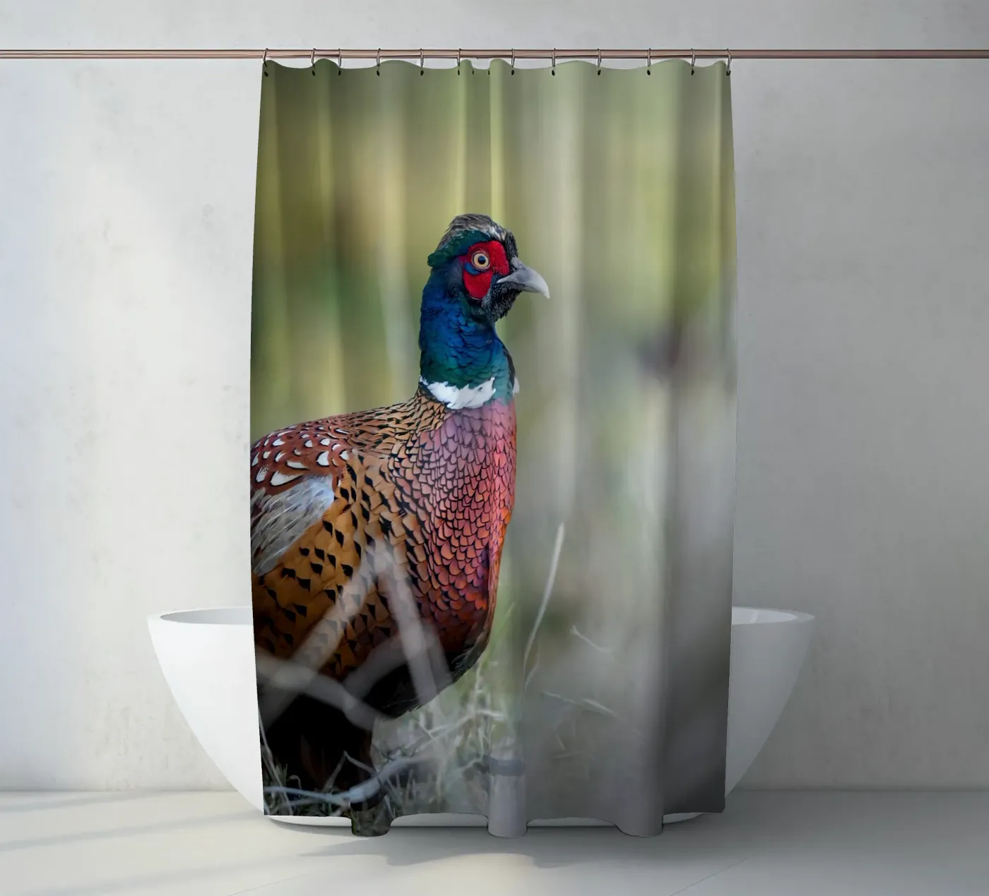 Fasan Duschvorhang von Tom's Wildlife