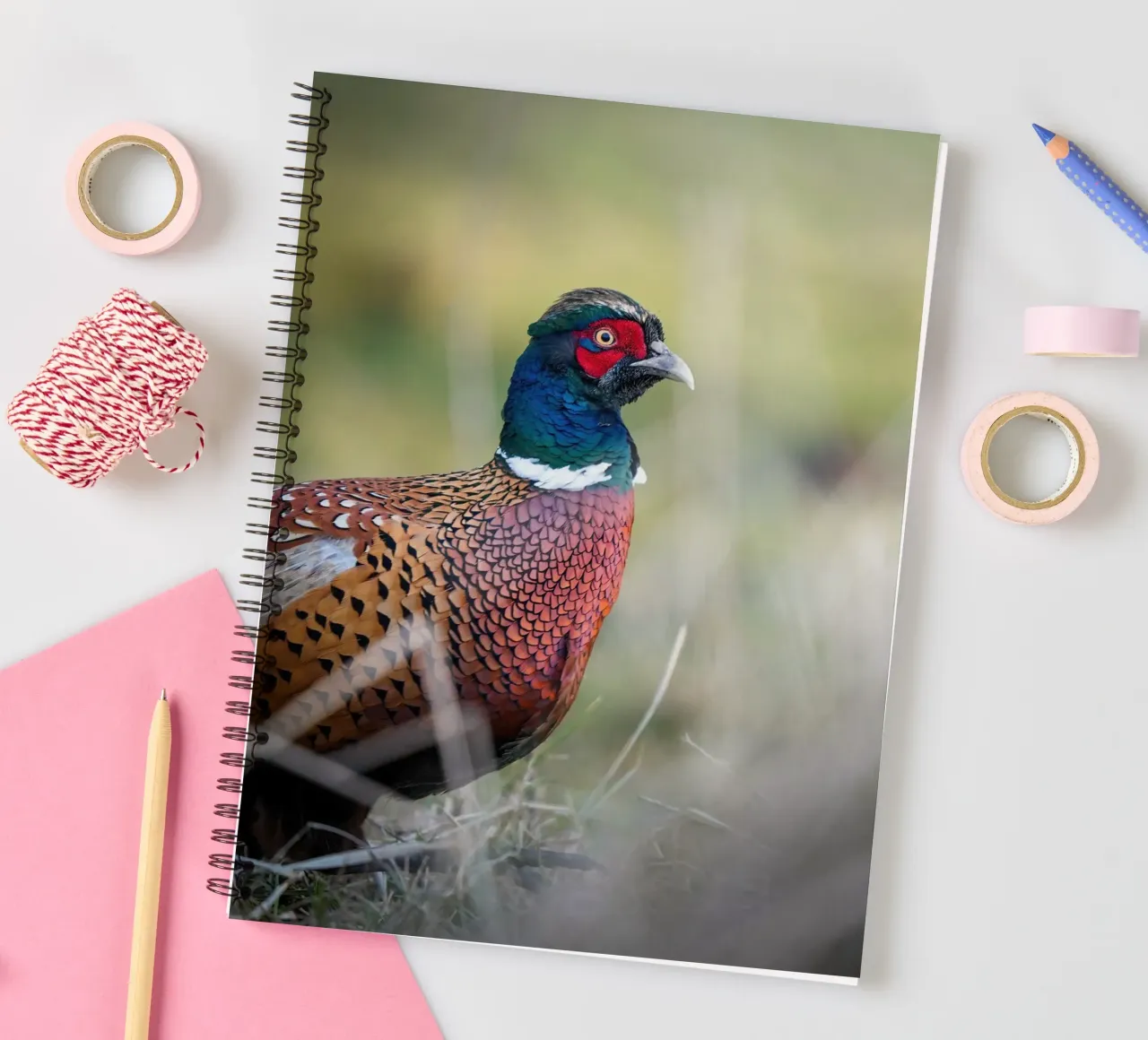 Pheasant spiral notebook by Tom's Wildlife