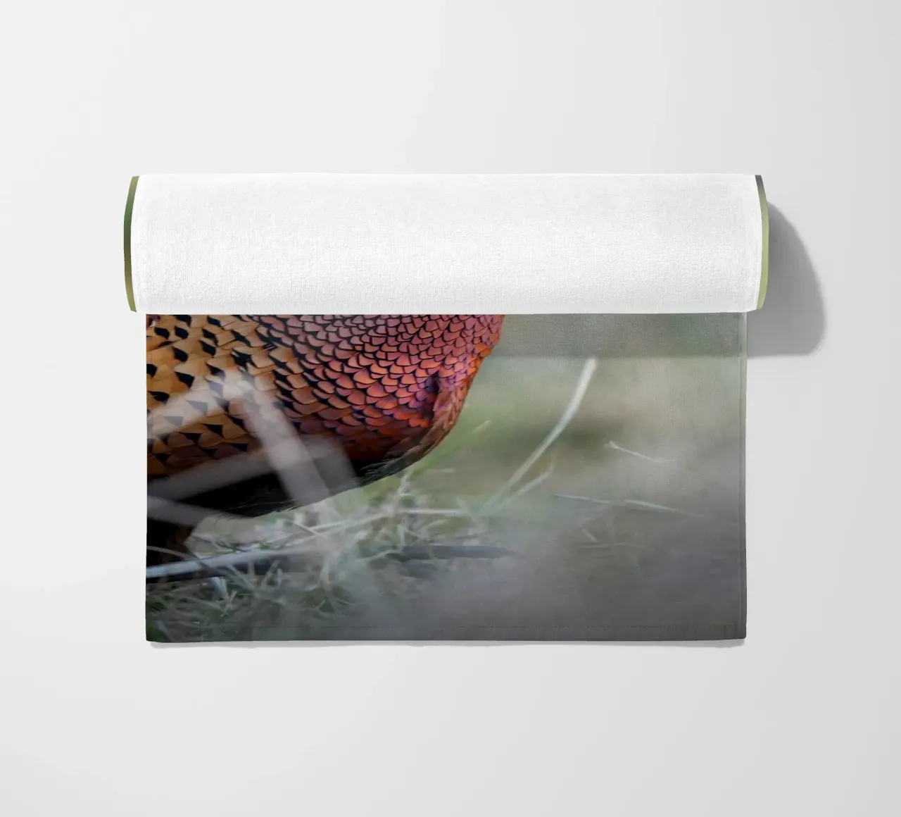 Pheasant beach towel by Tom's Wildlife