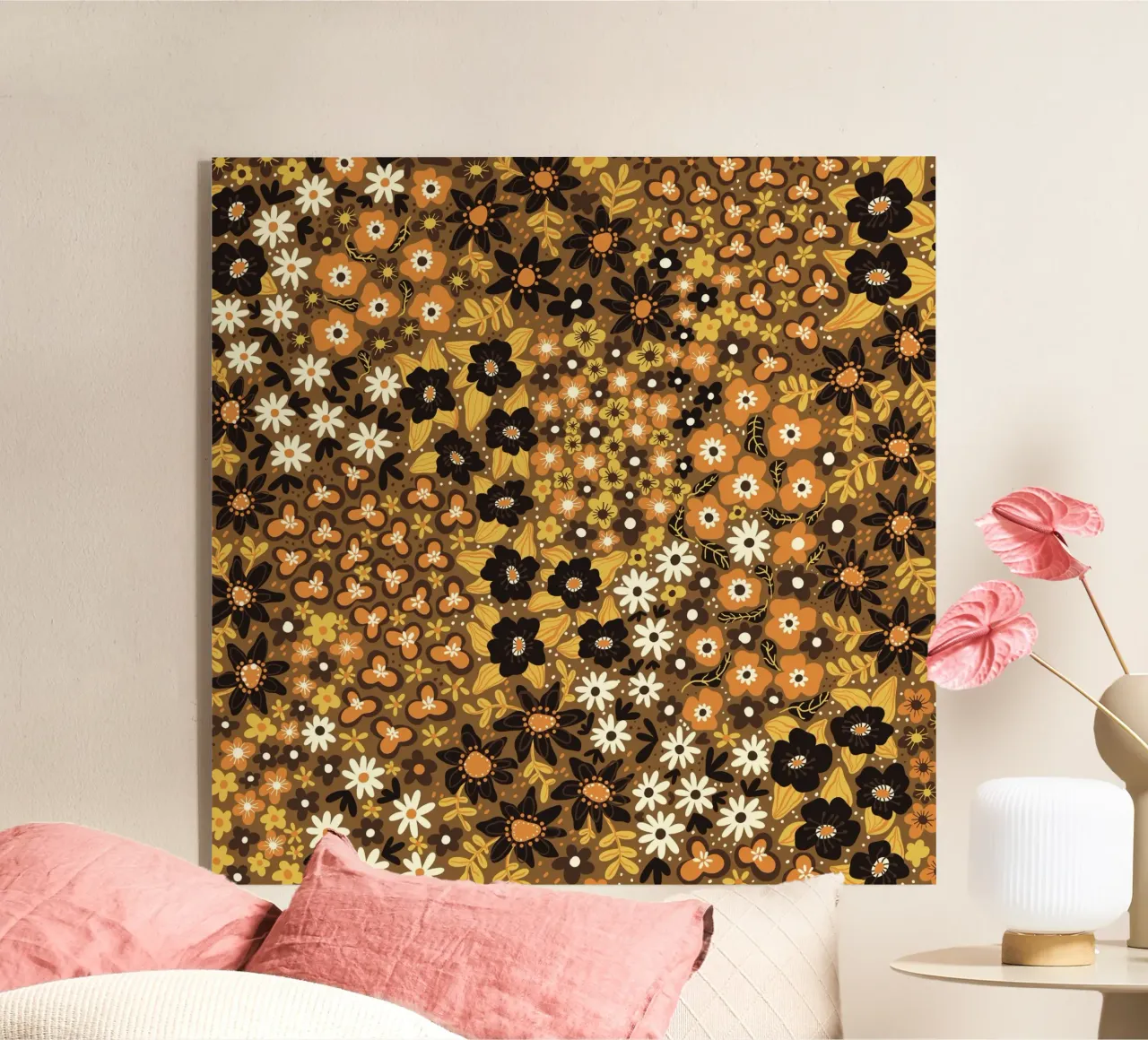 Brown meadow acrylic glass by GigiRosado
