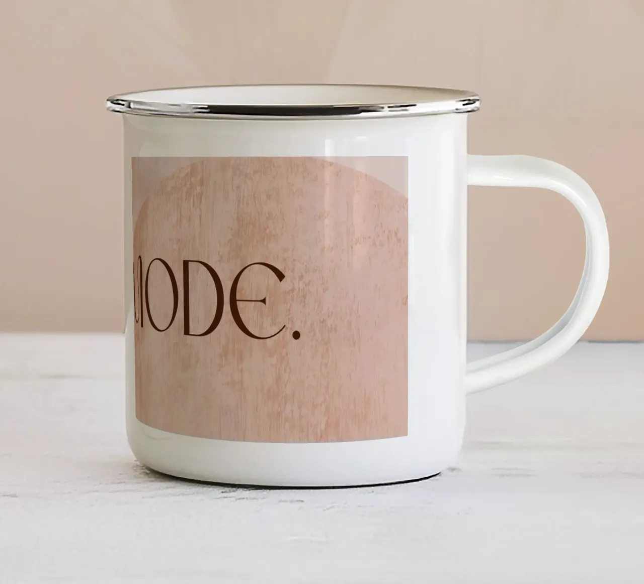 ZEN MODE. enamel mug by treechild