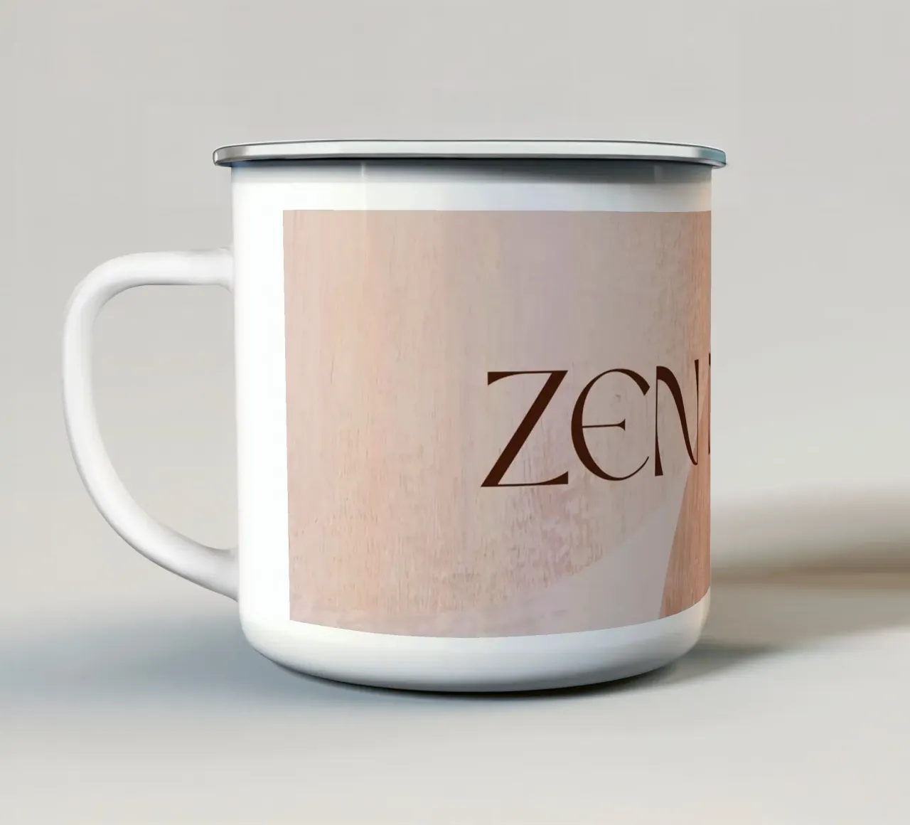 ZEN MODE. enamel mug by treechild