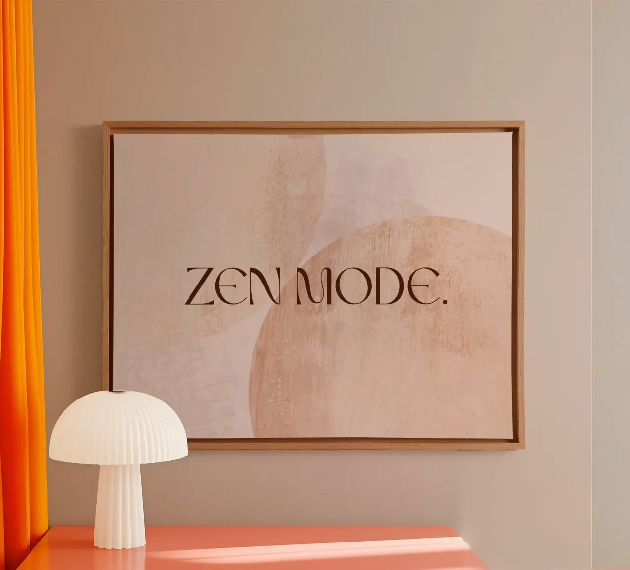 ZEN MODE. tela con Cornice a cassetta da treechild