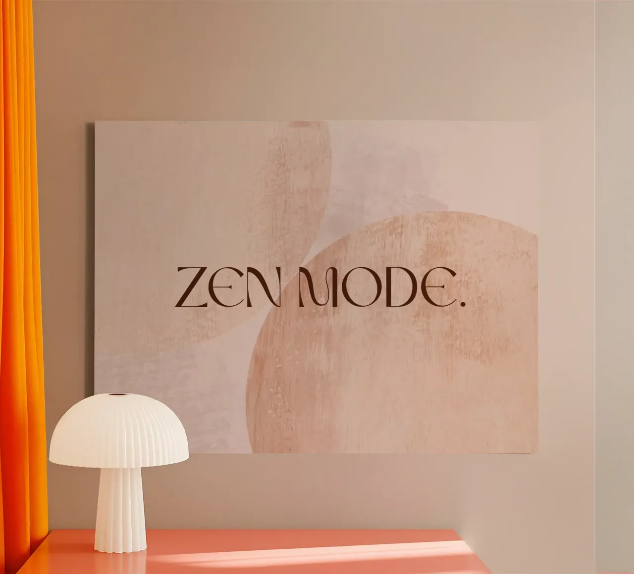 ZEN MODE. tela con Cornice a cassetta da treechild