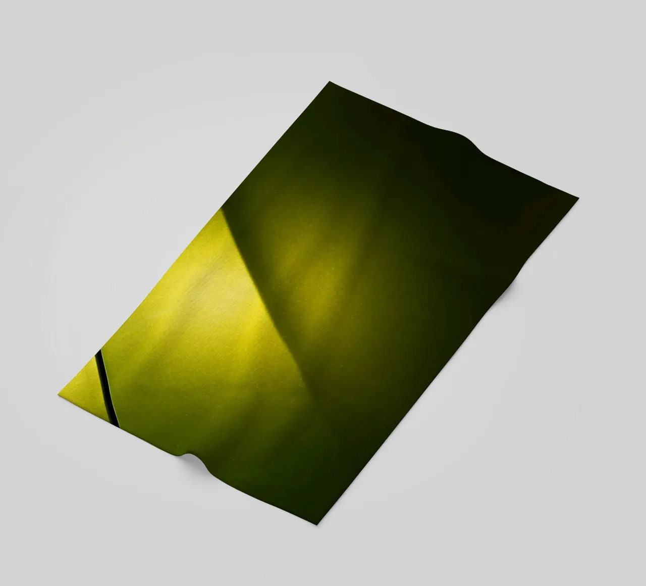 Green beach towel by Flo Klein