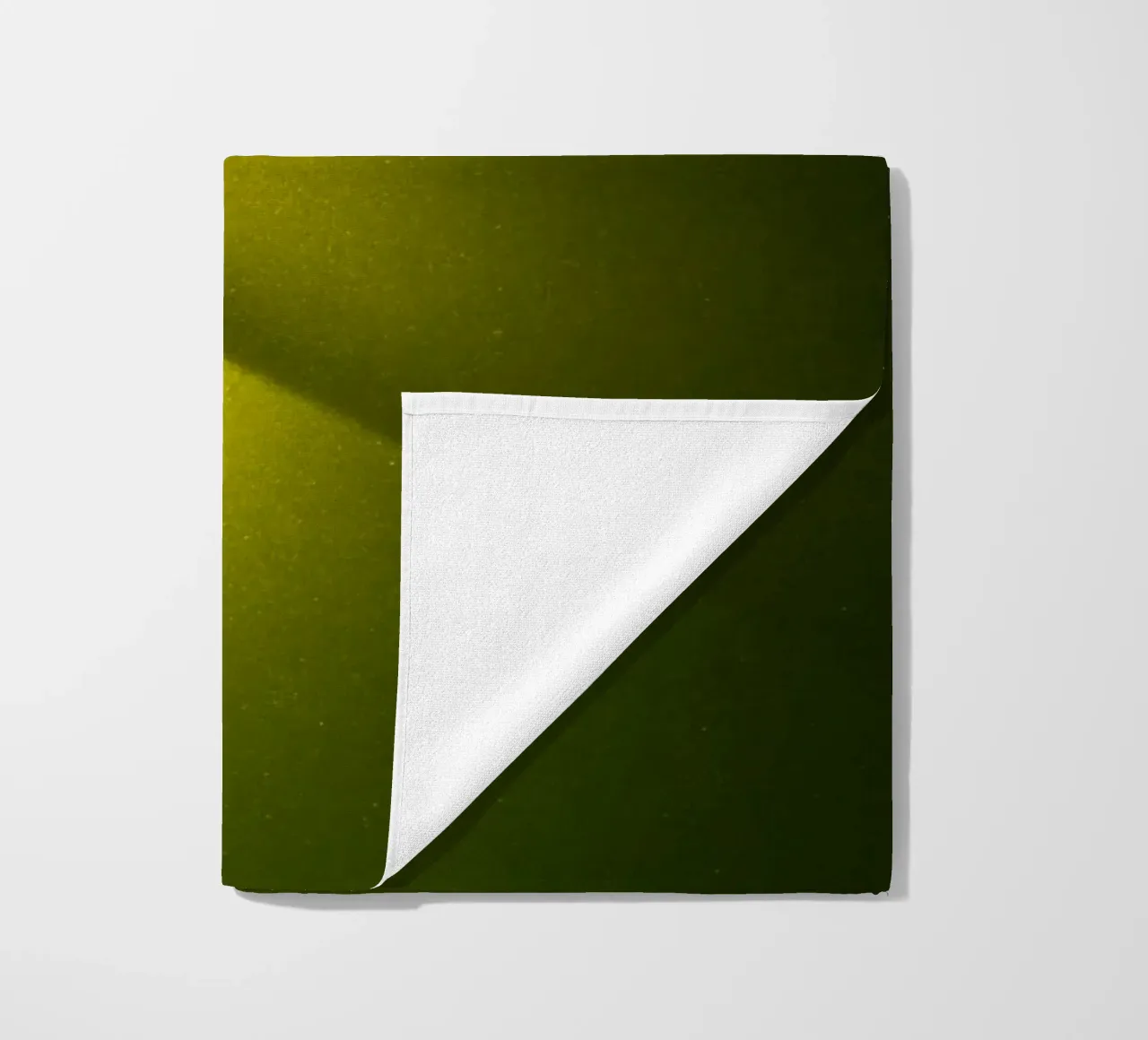 Green beach towel by Flo Klein
