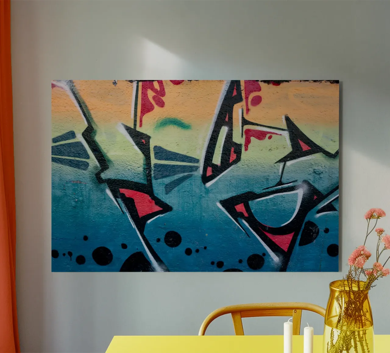 Graffiti Forex-Platte von Flo Klein