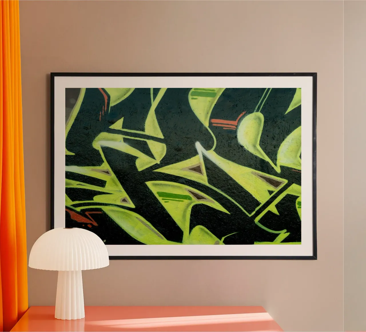 Green Graffiti poster da Flo Klein