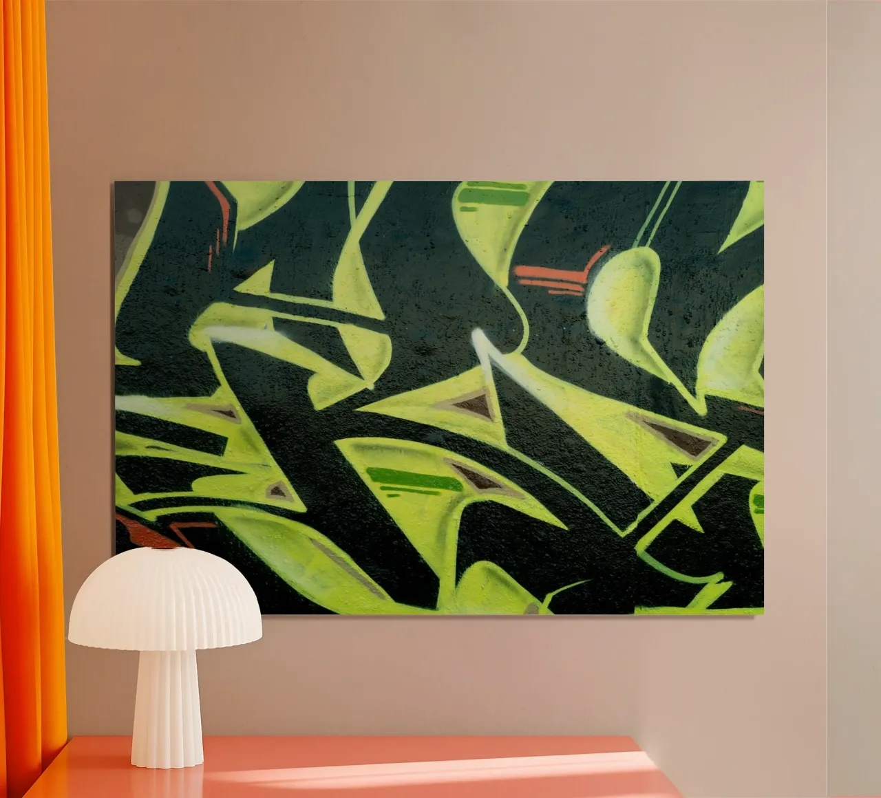 Green Graffiti poster da Flo Klein