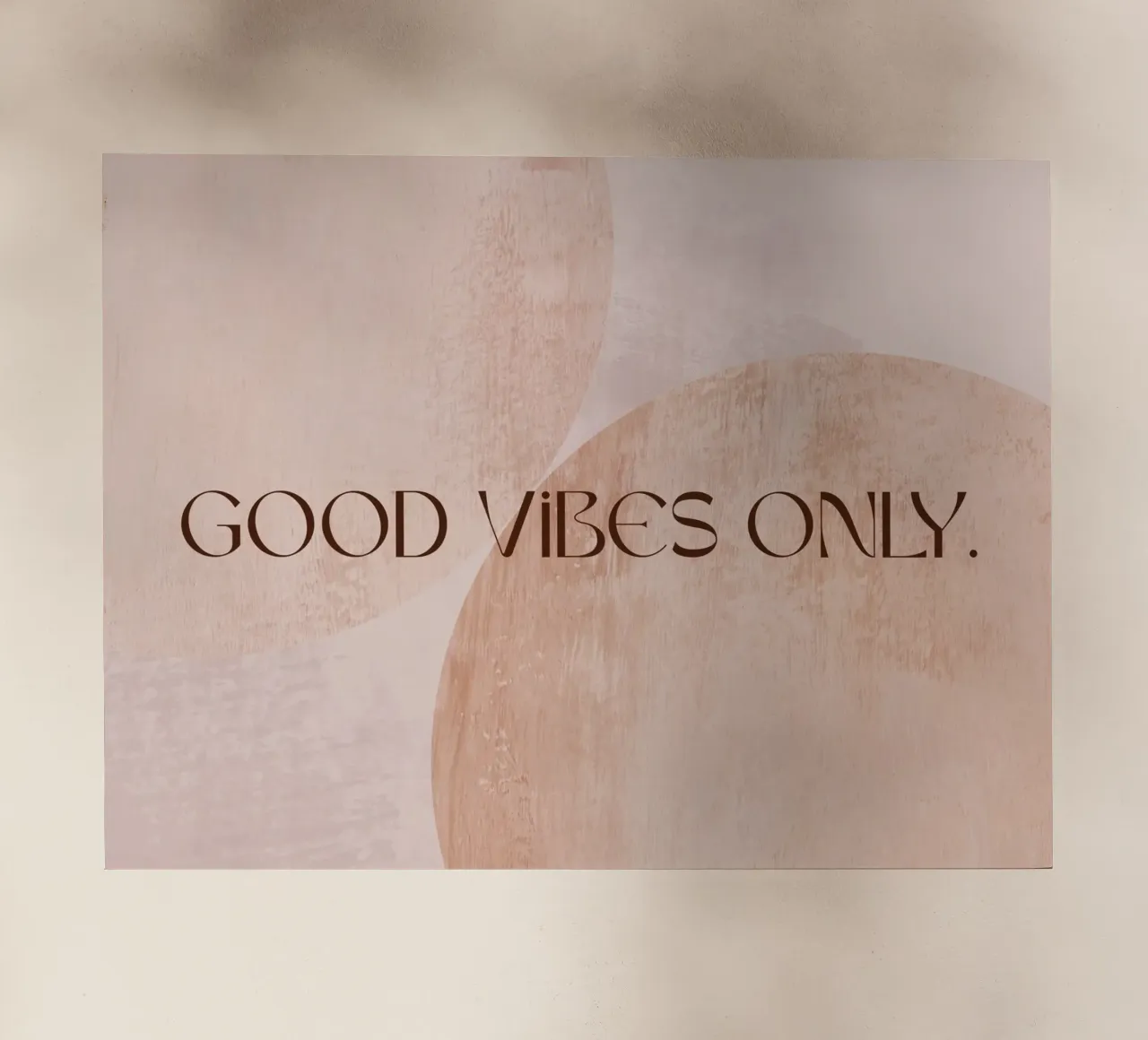 Good Vibes Only. Backlit Folie von treechild