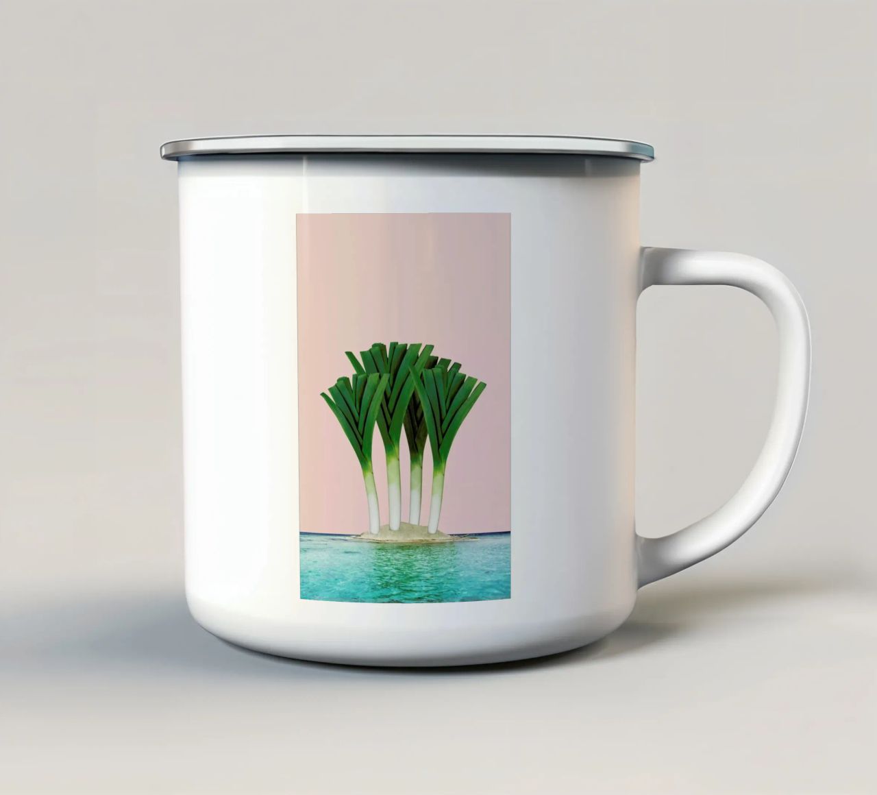 Palm Beach tazza in smalto da Lemon-apes