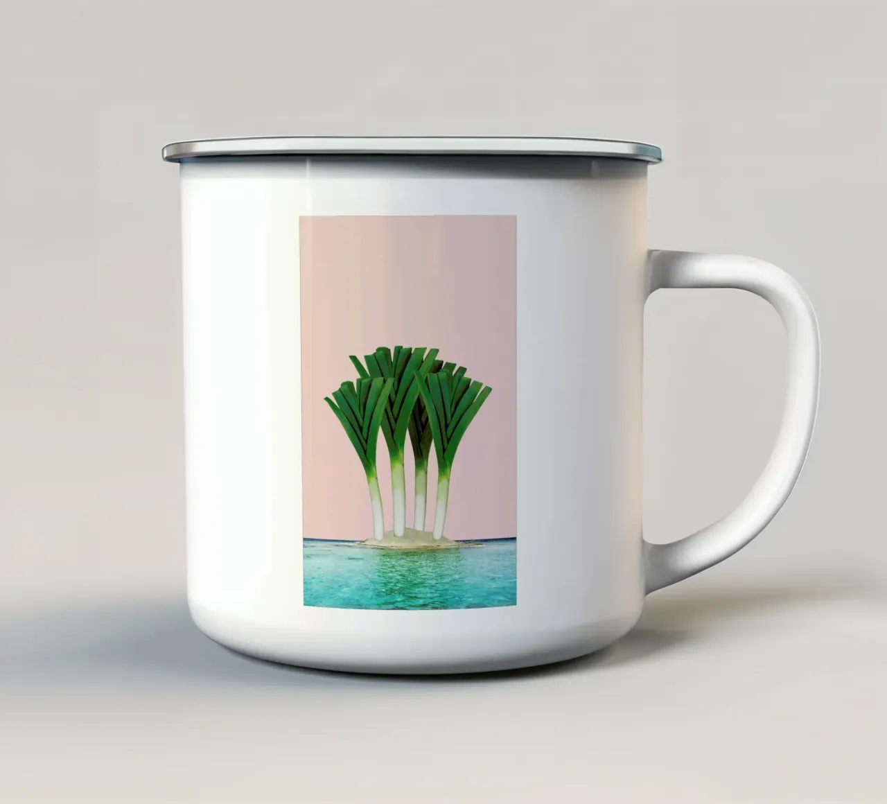 Palm Beach tazza in smalto da Lemon-apes