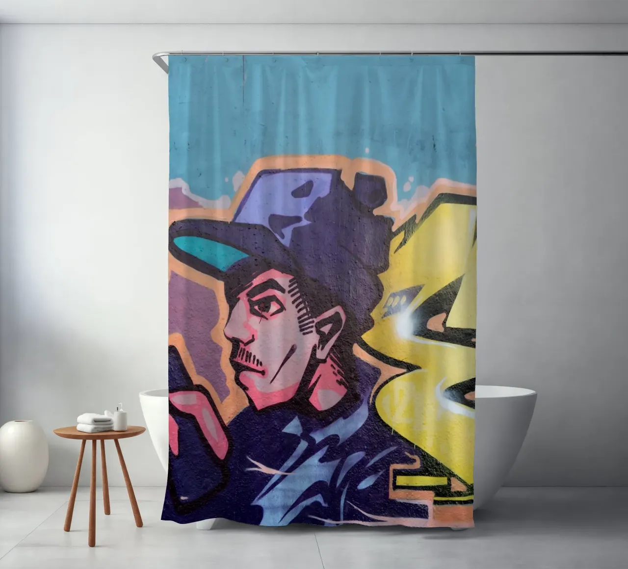 Rapper douchegordijn van Flo Klein