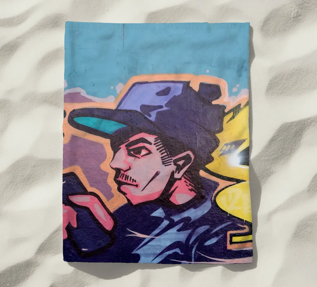 Rapper beach towel by Flo Klein